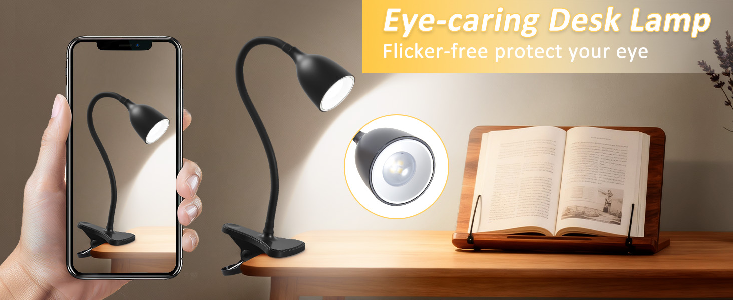 black desk lamp
