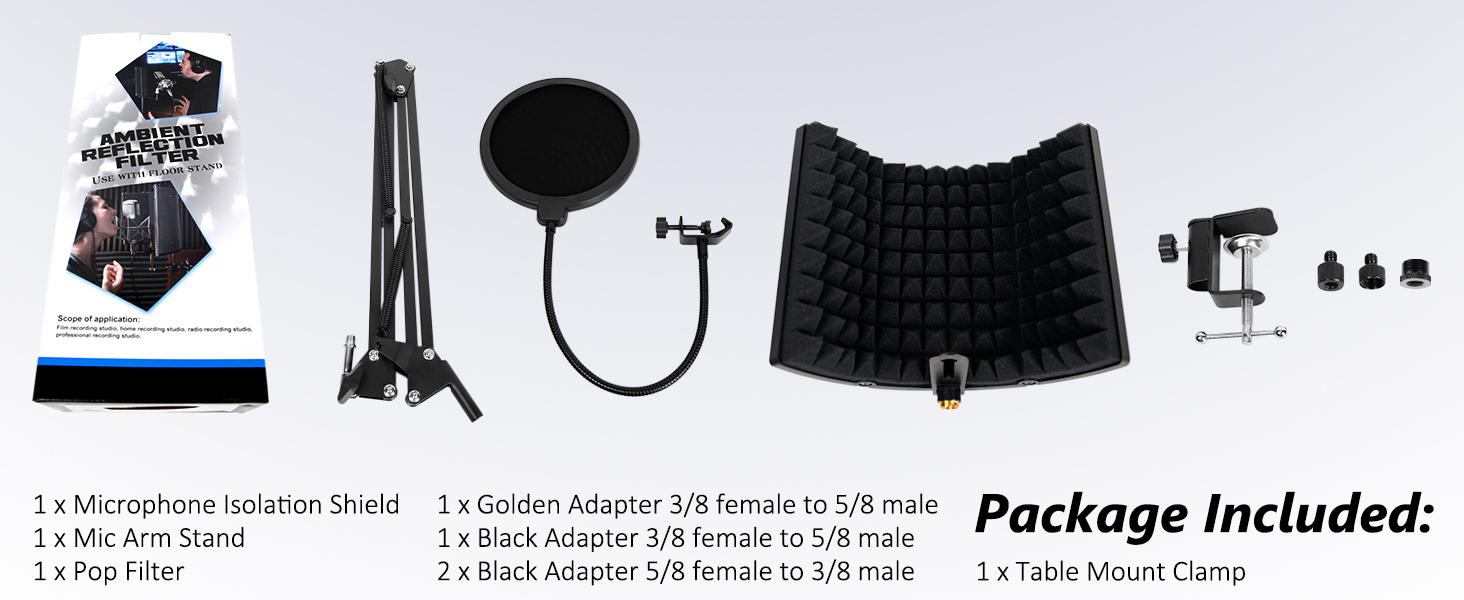 Microphone Isolation Shield