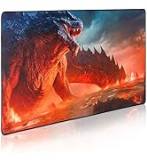GUNMJO Dragon on fire Extended Gaming Mouse Pad, Ultra-Smooth Surface for Pixel-Precise Mouse Con...