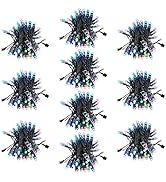 ALITOVE DC 12V WS2811 12mm Diffused Digital RGB LED Pixel Light Individually Addressable Round LE...