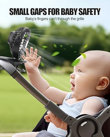 Portable Clip Fan with USB &amp; Battery Powered