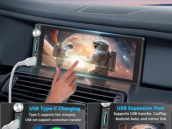 single din bluetooth car stereo