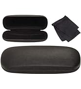 Noble Hard Shell Brushed Eyeglass Case, Protective Holder for Glasses and Sunglasses