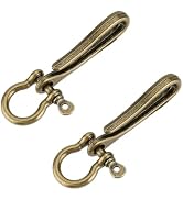 PH PandaHall Fish Hook Keychain, Alloy Key Ring Solid U Shape Key Hook Pocket Clip with Key Shack...