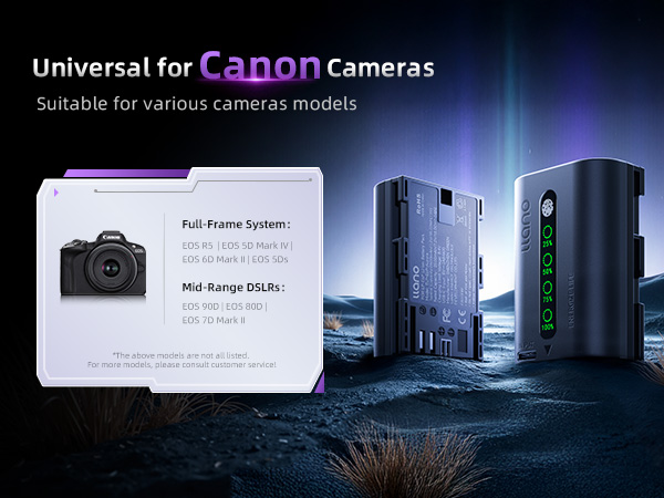 for canon r7 battery