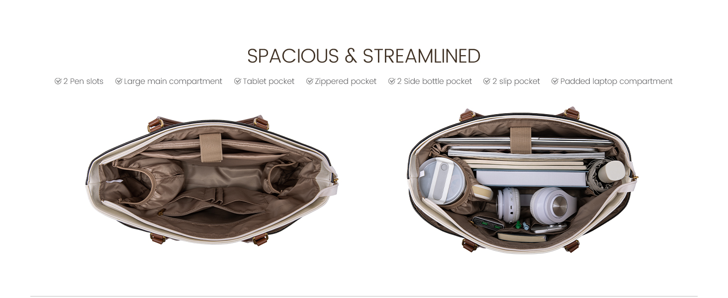 Laptop Tote Bag for Women, 15.6 inch Laptop Work Bags for Teacher/Nurse