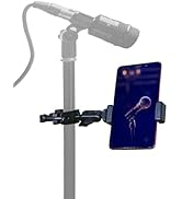 Hocoder Phone Holder for Mic Stand Clamp for Music Microphone Stand Smartphone Mount Multi Angle ...