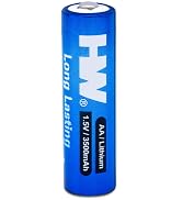 HW Lithium Batteries AA 24 Pack, [1.5V, 3500mAh] Non-Rechargeable Long Lasting Double A Battery f...