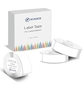 iEager Label Maker Tape, 12mm x 40mm, White Sticker Thermal Paper, Household Storage Labels, Self...