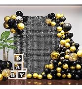 24 Pack Shimmer Wall Backdrop Party Decorations,Shimmer Wall Panels Sequins Wall Panels for Weddi...