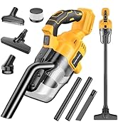 Cordless Handheld Vacuum Cleaner Compatible with DeWalt 20V Battery, 16000Pa Strong Suction, 2 HE...