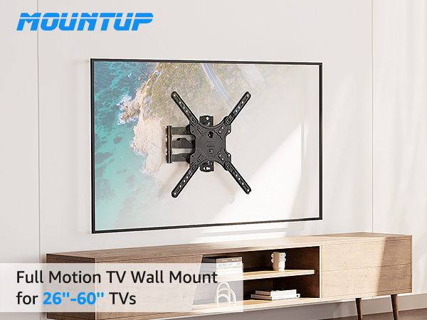 full motion TV wall mount 43 40 42 32 50 55 60 in inches