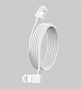 Dutevolns Slim Cat 6 Ethernet Cable 90° Left Angled 1.6 Feet, Ultra Thin & Flexible Rj45 LAN Cord...