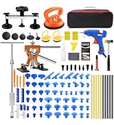 VEXTRO Paintless Dent Repair Kit, Dent Puller kit,Dent Removal Tools with Metal Dent Lifter, Brid...