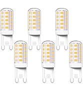 Akynite G9 LED Bulb Non-Dimmable 4000K Soft Natural Light 6-Pack, T4 G 9 4W Replacement for 40 Wa...
