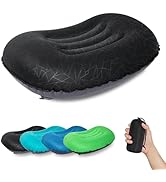 ATEPA Inflatable Camping Pillow, Ultralight Waterproof Travel Pillow with Ergonomic Support &amp; Lea...
