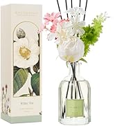 COCORRÍNA Reed Diffuser - White Tea 8.5 Fl.oz/ 250ml Flower Diffuser with 8 Sticks, Reed Diffuser...