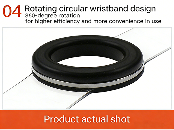 Rotating circular wristband design