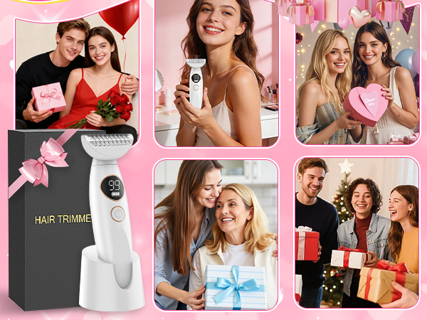 5-in-1 Bikini Trimmer for Women, Lady Electric Razor Shaver Facial &amp;amp; Pubic Hair Trimmer
