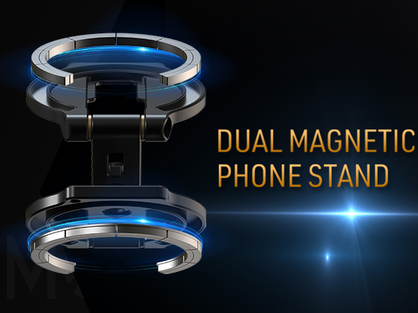 dual magnetic phone stand