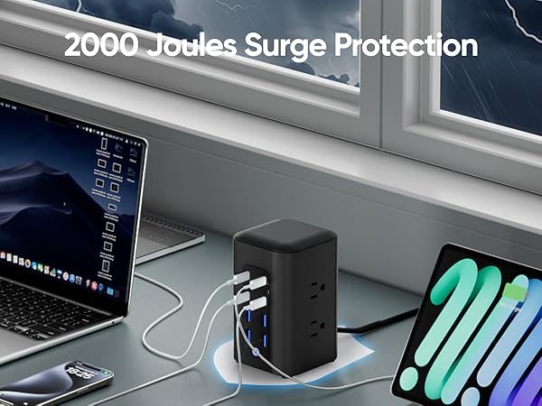 2000 Joules Surge Protection