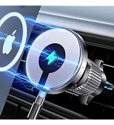 Guceful Wireless Charger for Car 15W [Military Grade Powerful Magnetic] Hands Free Adjustable for...