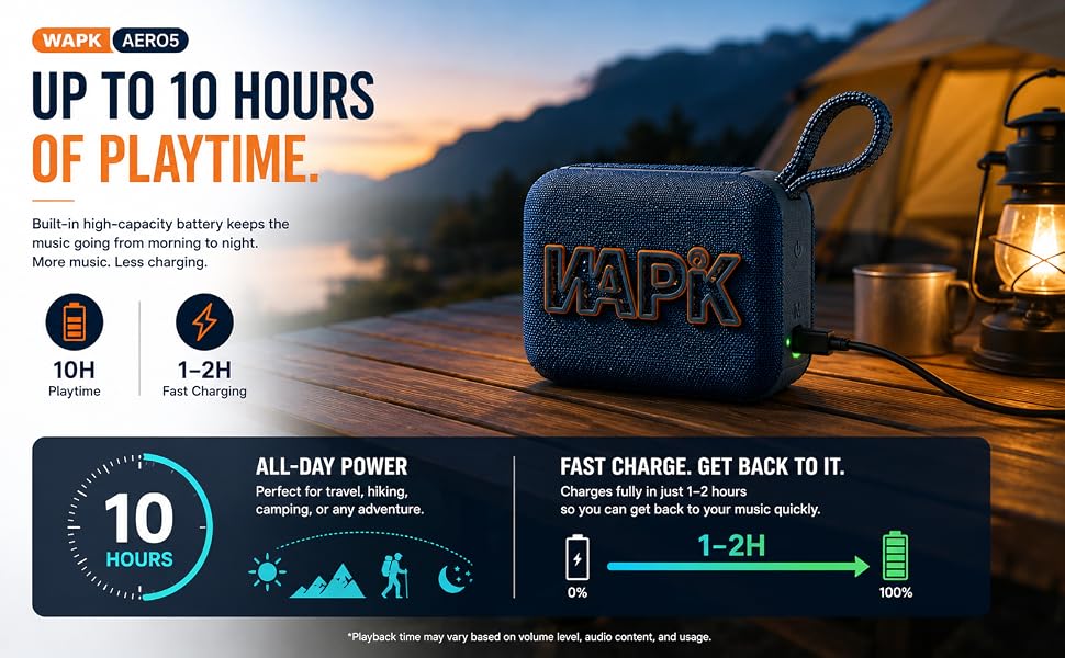 Up to 10 Hours of Playtime