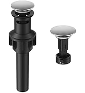 Bathroom Sink Drain with Overflow, Hurran Universal Bathroom Sink Stopper for Bathroom Vanity Ves...