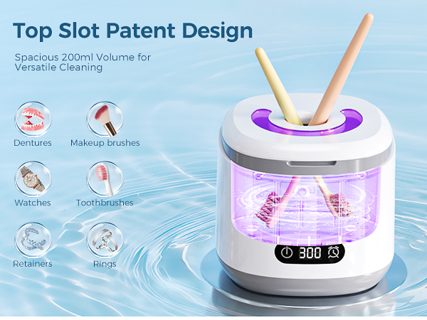 retainer cleaner machine with 200ml dental cleaner machine - 45khz retainer cleaner machine