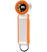 HONEYYEAR Portable Handheld Fan, Digital Display, 5 Speeds Powerful Mini Turbo Fan, 17400RPM High...