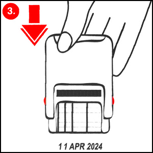 ExcelMark 7820 Easy-To-Turn Date Bands - Step 3