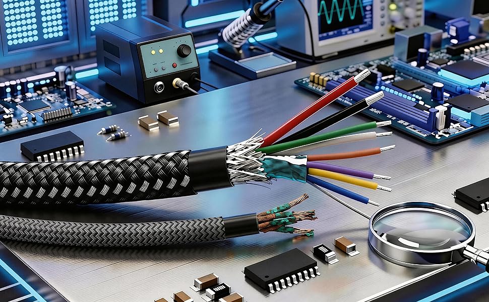 Lab-verified 9-core tinned copper vs rusty bare copper; 48H salt spray anti-corrosion test results.