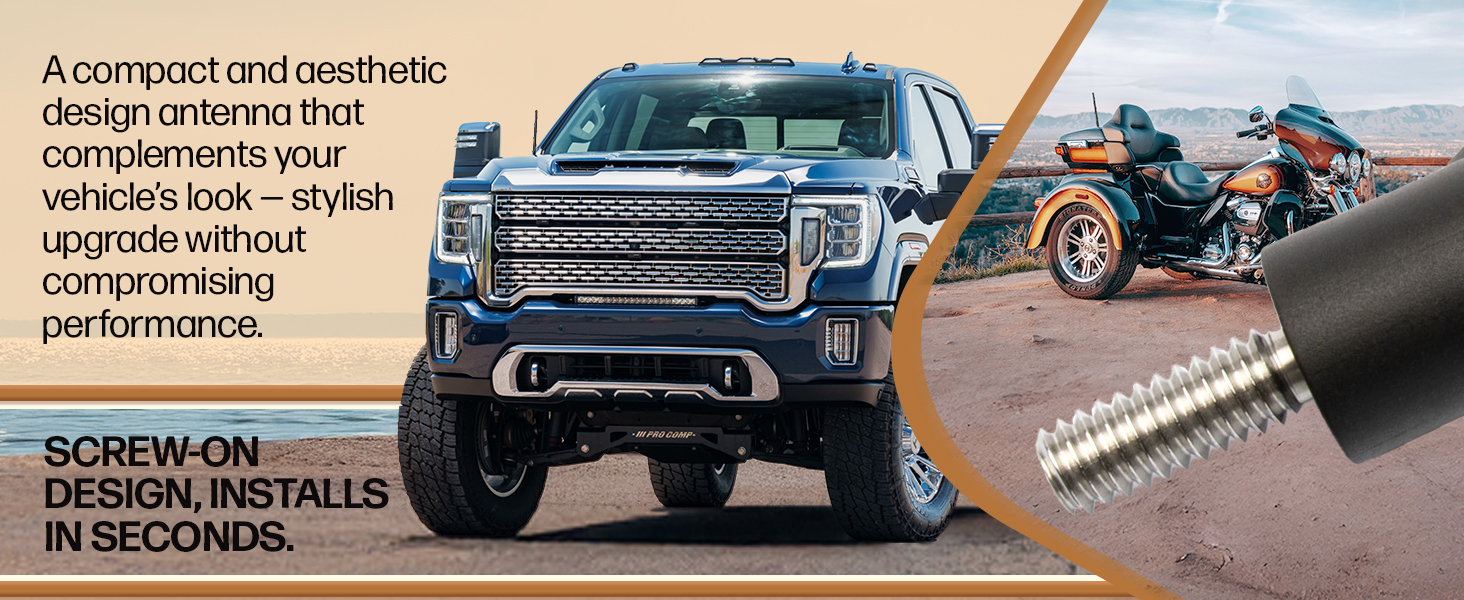 upgrades 1500 2500 3500 F150 F250 F350 powerful decorations sports antinas redy hidded roff