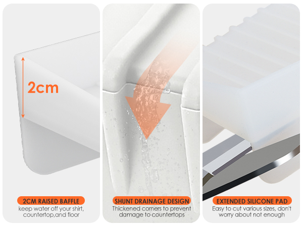 splash guard for kitchen sink area