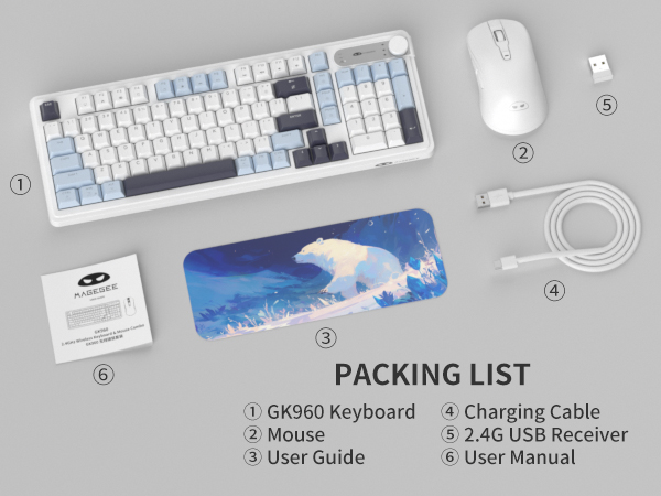 wireless keyboard and mouse combo