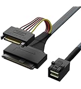 OIKWAN HD Mini-SAS(SFF-8643) to U.2 (SFF-8639) NVMe SSD Cable 2.6feet…
