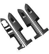 YIUIY Carbon Fiber Texture Window Switches Cover Compatible with Ford Bronco Sport 2021 2022(CX43...