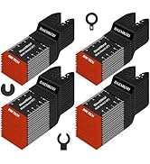 DAEMKOD 50 Pack Bi-Metal Oscillating Saw Blades Metal Cutting, 34MM Multitool Blades for Hard Woo...