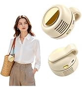 LIDEEYA Portable Clip-on Fan, Silent Bladeless Mini fan, 360° rotation 3-speed Modes Below 25 dec...