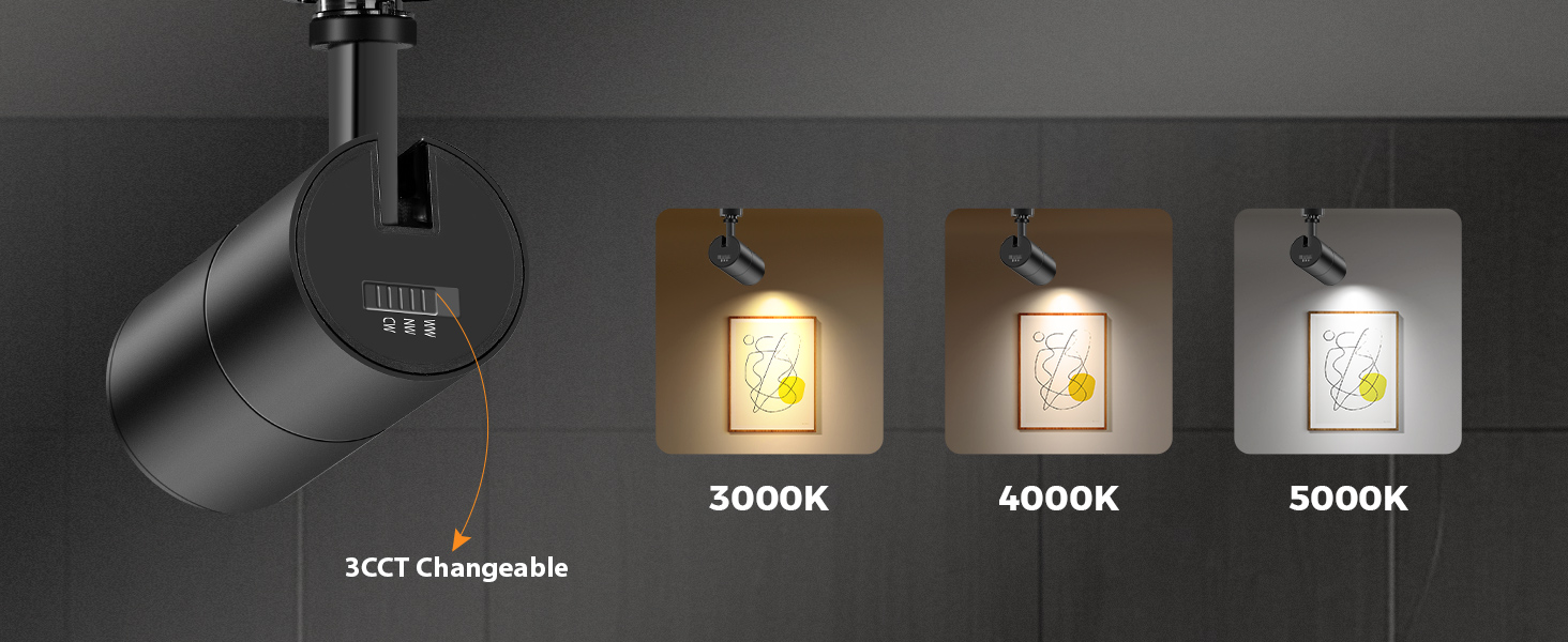 Zoomable Track Lighting Heads 10w