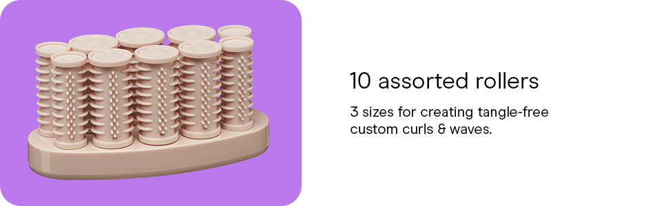 10 assorted rollers