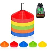 60/120 Pack Agile Soccer Cones with Portable Bags &amp; Brackets,Sports Cones,cones for sports traini...