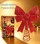 Bow Christmas Tree Top Decoration