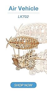 ROKR 3D Wooden Motorcycle Puzzle-1:8 Scale Wood Model Motorcycle Kits to Build for Adults