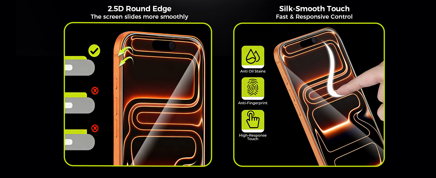 3 Pack Designed for iPhone 17 pro max Screen Protector with Installation Frame