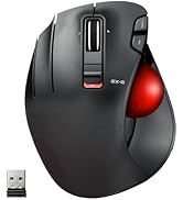 ELECOM EX-G Left-Handed Trackball Mouse | 2.4GHz Wireless | Thumb Control | 6-Button Function | E...