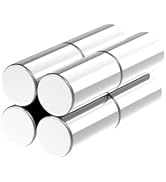 Super Strong Neodymium Disc Cylindrical - 1/2”D x 1.00”H - 8 Pack Rare Earth Magnets, Powerful Ro...
