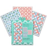 Skura Style x Eva Mendes Cloth Envy Reusable Swedish Dishcloths for Kitchen (Bulk 6 Pack) | Washa...