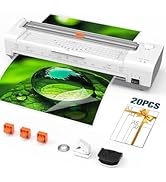 13 Inch Laminator Machine with Auto Paper Feed, Thermal &amp; Cold Lamination, Anti-Jam, 10-in-1 All-...
