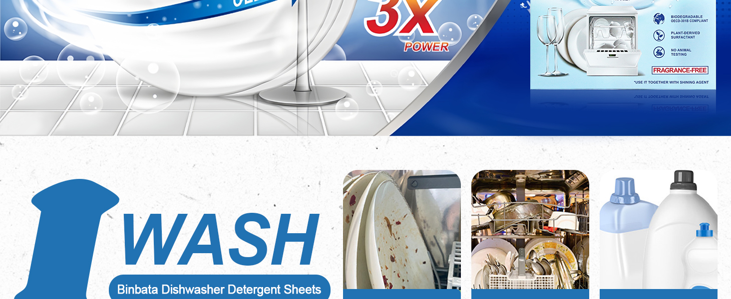 3 in 1 unscented dishwasher detergent